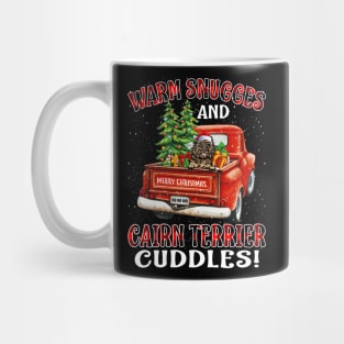 Warm Snuggles And Cairn Terrier Cuddles Ugly Christmas Sweater Mug